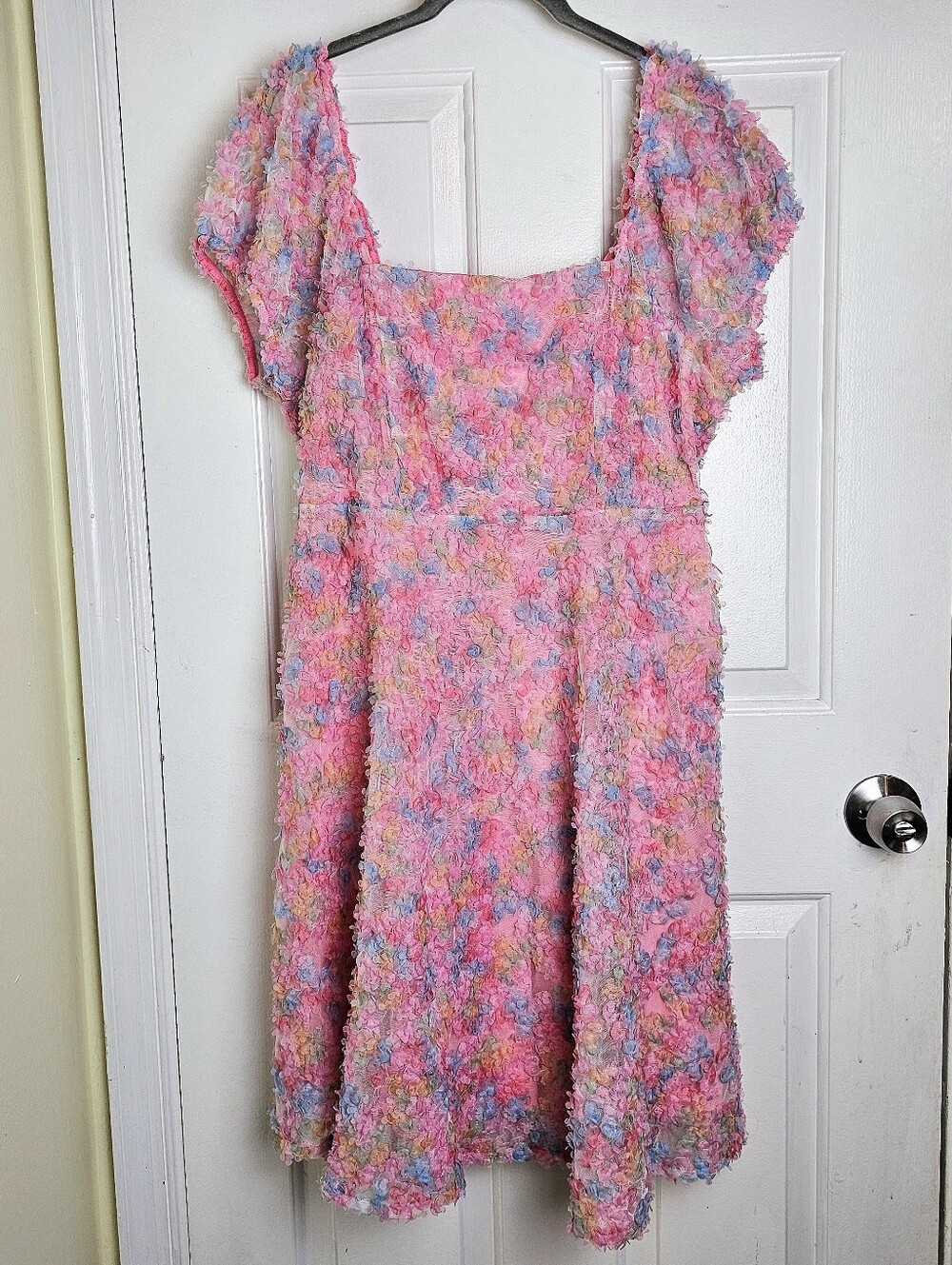 New Jodifl LA 3D Texture Floral Mini Dress